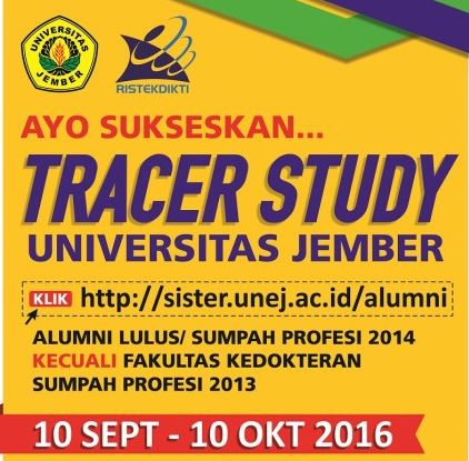 Sukseskan Tracer Study Alumni FKM UNEJ Periode Lulusan 2014