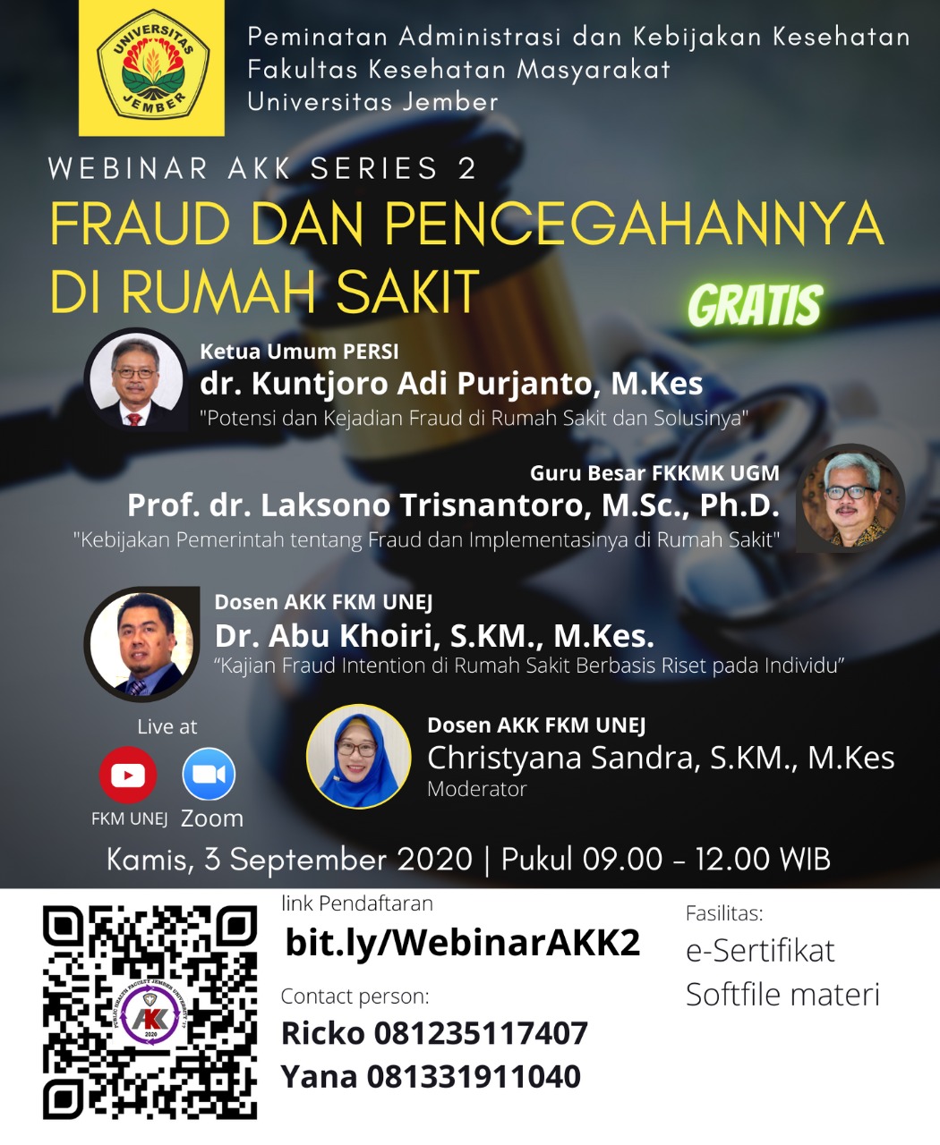 Webinar AKK Series 2: Fraud dan Pencegahannya di Rumah Sakit