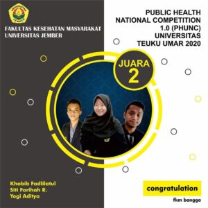 Juara 2 Lomba Artikel Ilmiah Public Health UTU's National Competition 1.0 (PHUNC)