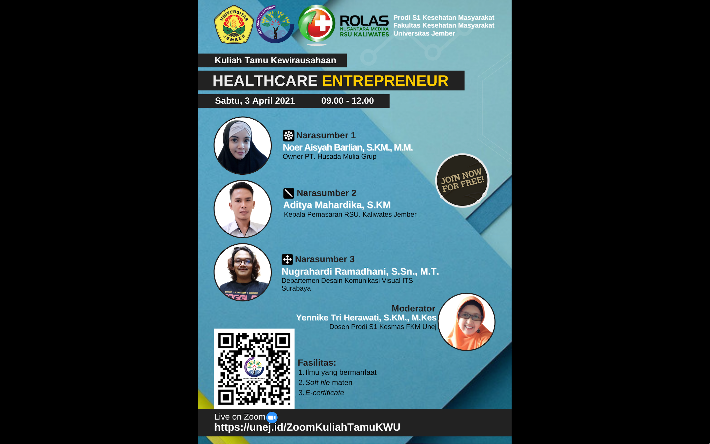 Kuliah Tamu Kewirausahaan Bidang Kesehatan: “Healthcare Entrepreneur”