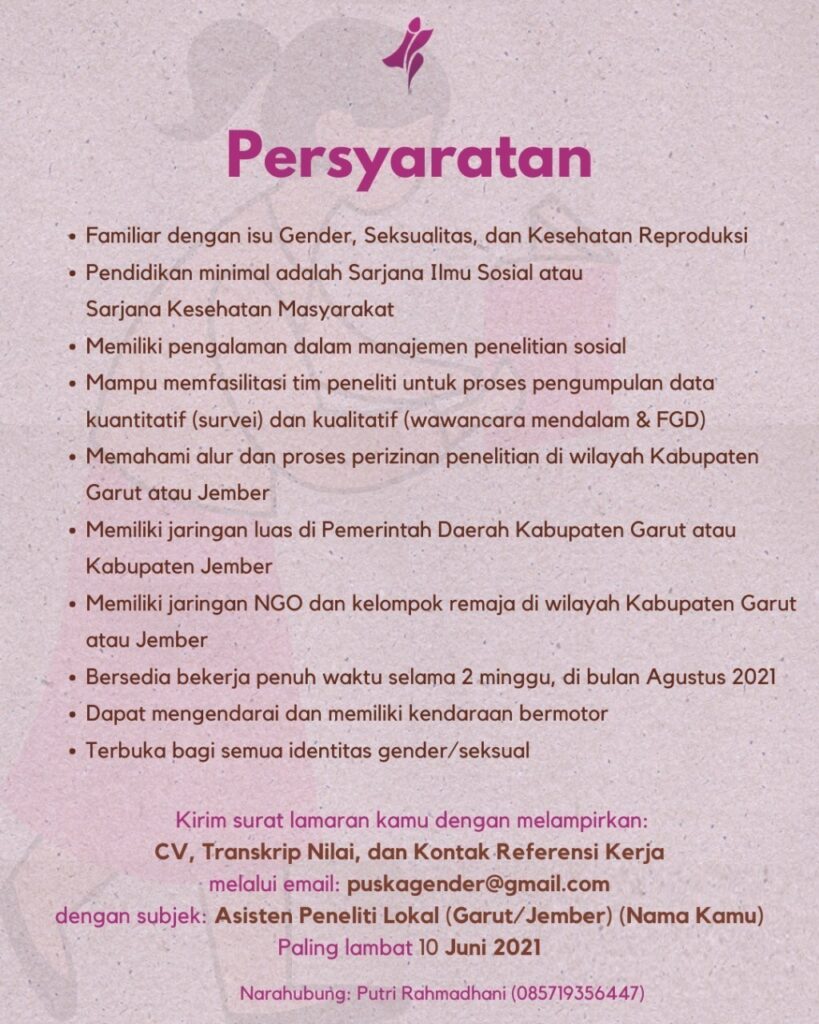 Lowongan Genseks UI 2021