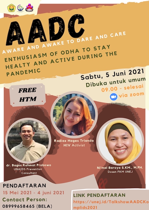 TALKSHOW AADC KOMPLIDS 2021 (Aware and Awake to Dare and Care)