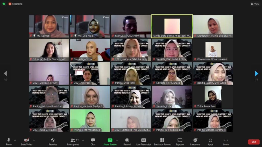 Peserta acara Sarasehan Sinvesta 2021