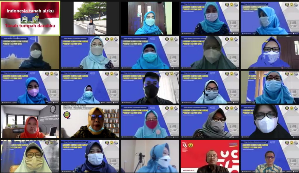 Acara pembukaan assesmen lapangan daring yang dihadiri oleh Rektor Universitas Jember Bapak Dr. Ir. Iwan Taruna, M.Eng