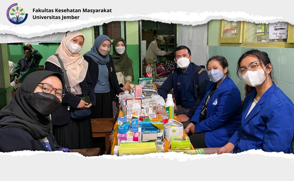 Relawan Mahasiswa Tanggap Bencana FKM UNEJ Dampingi Pengungsian Semeru