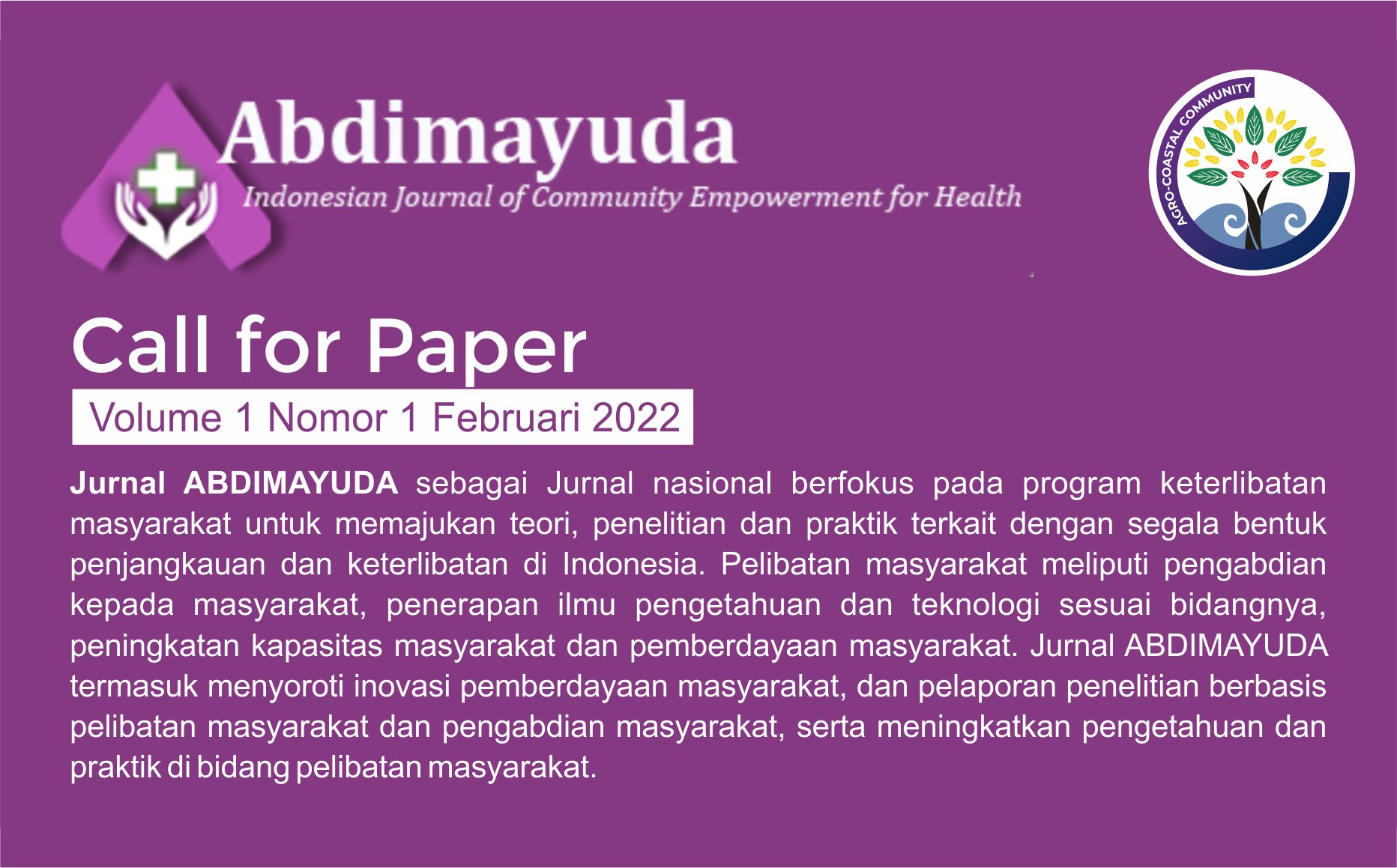 ABDIMAYUDA: Indonesian Journal of Community Empowerment for Health
