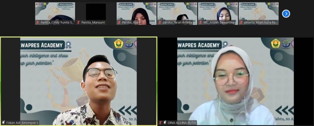 Penyampaian Materi Mawapres Akademi oleh Dina Aulina Putri (Mawapres FKM Unej 2019)