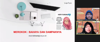 Pemaparan Materi Mengenai Bahaya Merokok oleh Narasumber Ibu Dr. Dewi Rokhmah, S.KM., M.Kes.