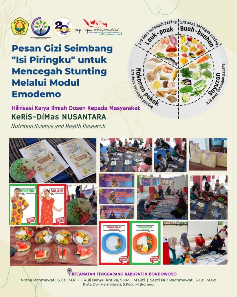 Keris Dimas Nusantara - Pesan Gizi Seimbang Isi Piringku untuk Mencegah Stunting melalui Modul Emodemo
