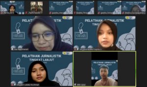 Dokumentasi kegiatan pelatihan jurnalistik Sinvesta 5