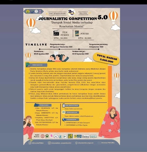 Journalistic Competition 2022: Lomba Film Pendek dan Poster Tahun 2022