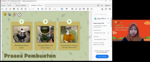 Presentasi karya oleh finalis 2